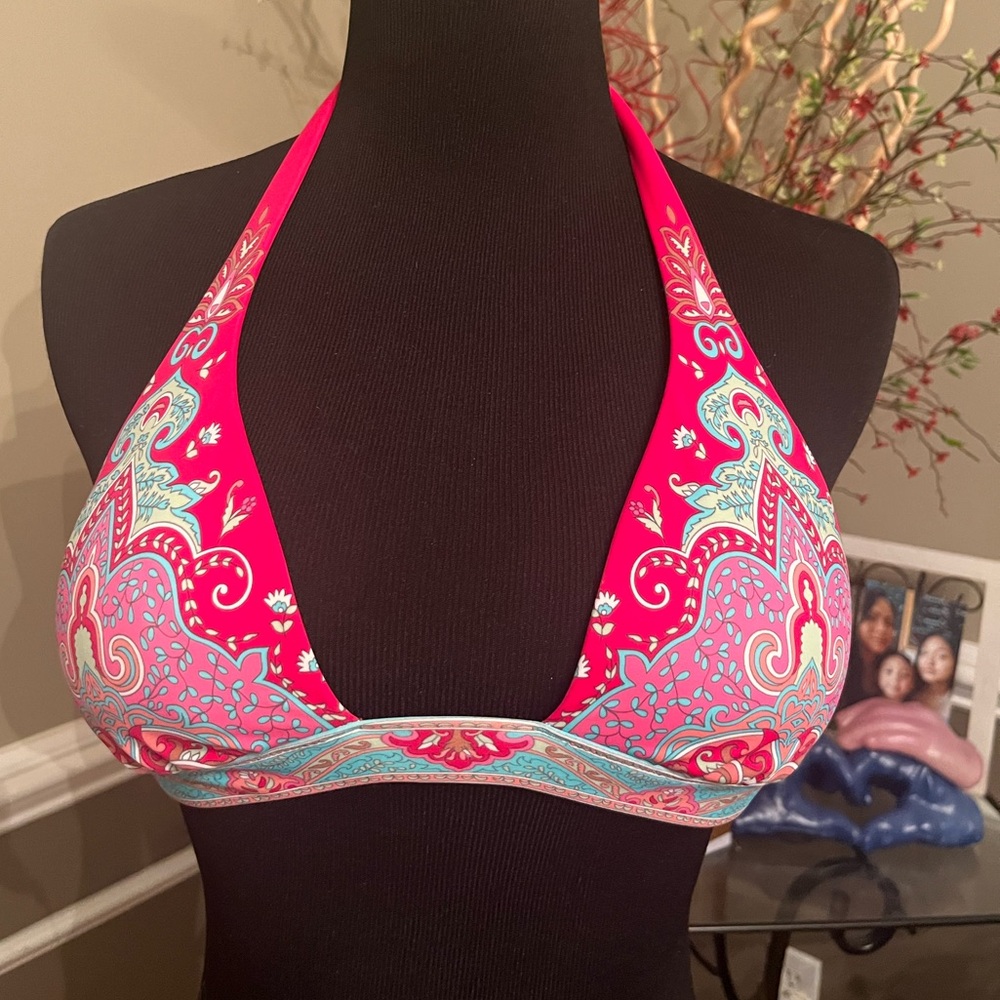 Victoria’s Secret Boho Print Halter Bikini Top Size S/P